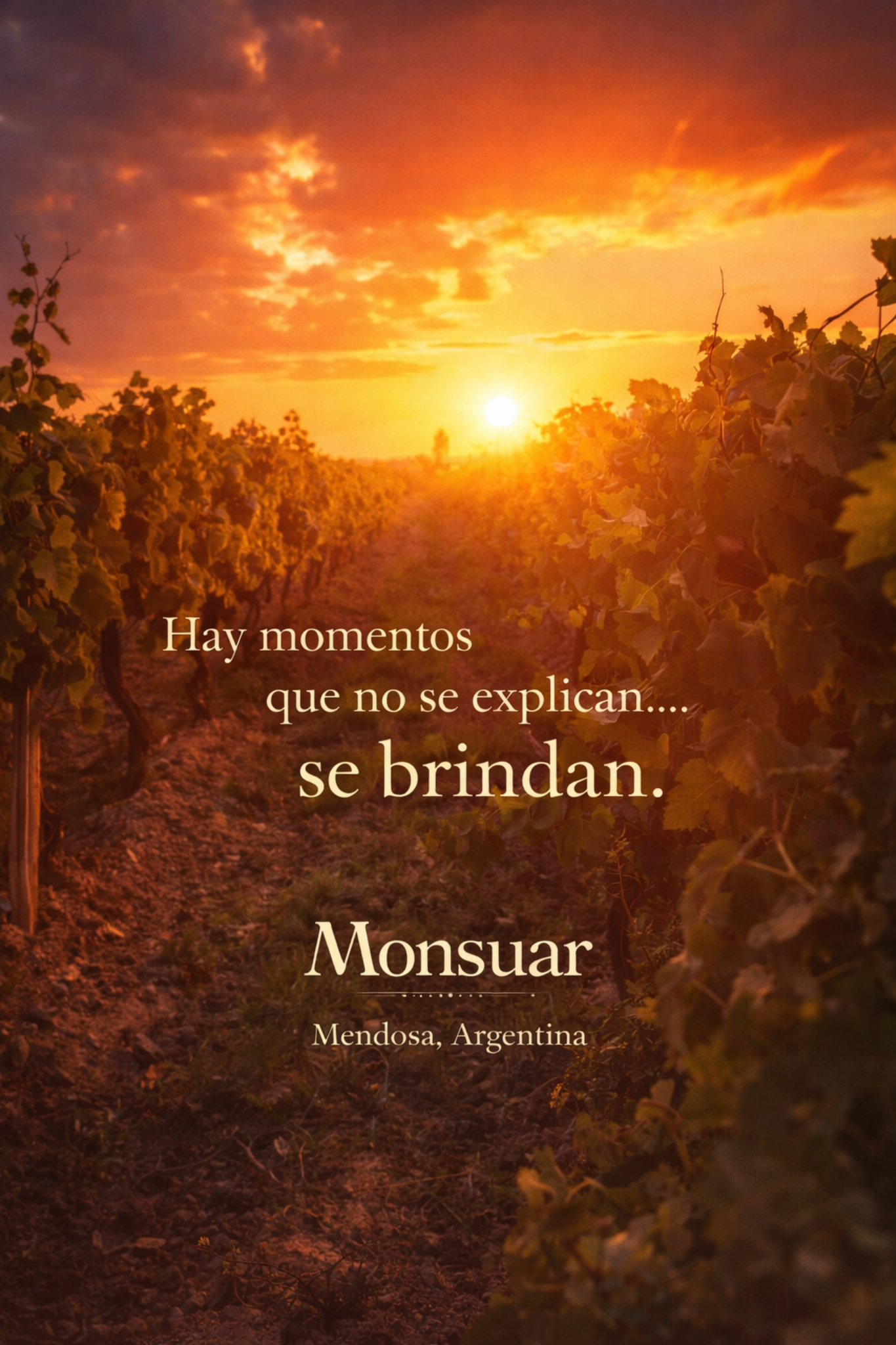 Viñedo al atardecer Monsuar